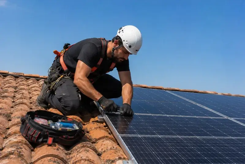 Maintenance et monitoring de panneaux solaires à Bouhet