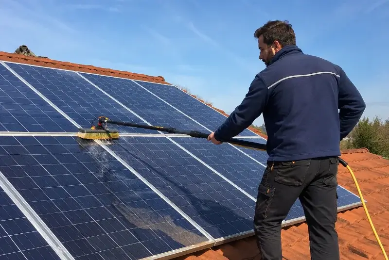 Nettoyage et entretien de panneaux solaires à Bouhet